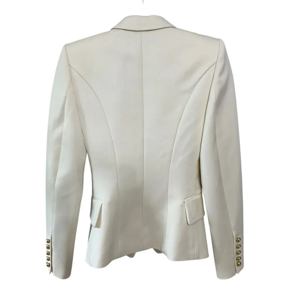 BALMAIN x H&M Collab Cream Blazer RARE - Picture 3 of 9